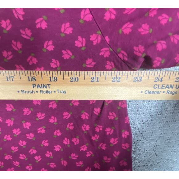 Gudrun Sjoden Shirt Women’s XXL Short Sleeve Floral Organic Cotton Lagenlook - Picture 12 of 12